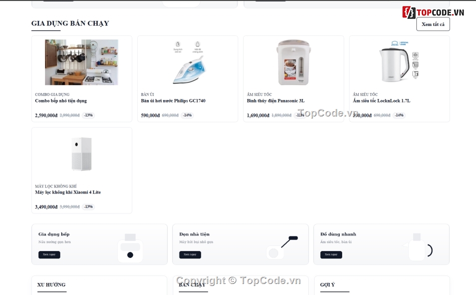 gia dụng,web bán điện,web gia dụng